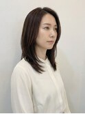 大人セミロング/ショコラブラウン/艶髪【レセ南柏店】