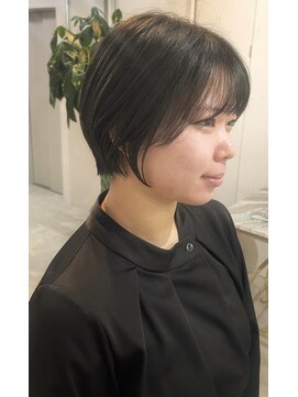 ジェスター 烏丸御池店(JESTER) オリーブカラー×ショートボブ