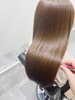 チェレ ブラン 堺東店(Chere brun) 艶髪×髪質改善ストレート×ミルクティーブラウン