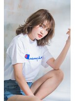 ヴァンクシー バイ ルナ(VANKCY by Luna) 伸ばしかけ/大人ボブ/小顔/20代/30代/グレージュ/ベージュ