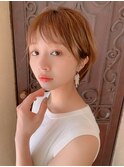 美髪マニッシュショートネイビーカラー