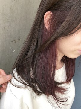 シュリット(schritt) ダークアッシュ×モーブピンクインナーカラー mutsuki