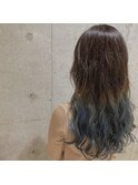 ミントアッシュグラデーション