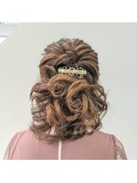 マリアージュ 筑紫野店&nbsp;ハーフアップ　編み込みスタイル