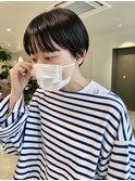 ショートボブナチュラルボブショートカットボブ前髪ありショート