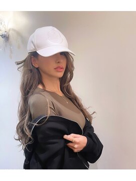 インプルーヴ アートスタイルヘアー(imProve Art style hair) 外国人風グレーベージュ&シールエクステレイヤーロングヘアー♪