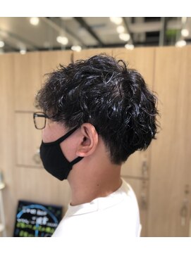 リエットヘアー 杢左店(Lie-et. hair) ツーブロック刈り上げ“無造作ソフトスパイラルパーマ”
