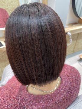 スクリバイタヒエ(SUKURI by tahie) #ピンク #艶髪ピンク #ミニボブ