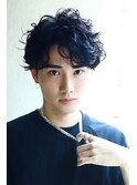 波巻きスパイラル×ツーブロックマッシュ【TELA HAIR取手】