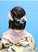 成人式ヘアスタイル/ヘアセット/ボブ/着物