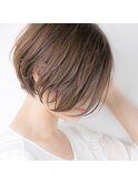 20代30代40　耳掛けボブ　切りっぱなしボブ　シースルーバング