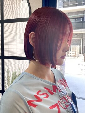 ノウル 中野(NoWL) 【 NoWL 】cherry red × bob