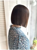 顎ラインで切る 髪質改善ストレート/ミニボブ/ショートボブ/艶髪