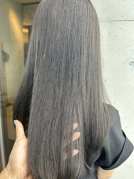 アチーブ ヘア デザイン(achieve hair design) アッシュカラー透明感 外国人風カラー艶さらロング大人可愛い