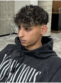 スペインカール　メッシュ　フェード　パーマ　眉毛