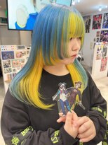 トーキョー オタクヘアー(TOKYO OTAKU HAIR) ウルフカット インナーカラー ケアブリーチ 推しカラー