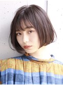 前下がりショート・ボブ/絶壁解消/前髪あり/30代/40代/50代