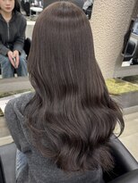 ペレ 栄 アネックス(PELE栄ANNEX)&nbsp;韓国 くびれロング レイヤー ワンホンヘア 小顔前髪