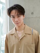 ニコ トウキョウ ロジック(nico TOKYO Logic)&nbsp;フェザーパーマニュアンスパーマメンズセンターパート襟足あり