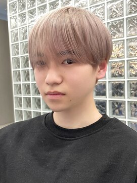 サンクマーケット 渋谷(cinq MARKET) オリーブベージュメンズミルクティーベージュシースルーマッシュ