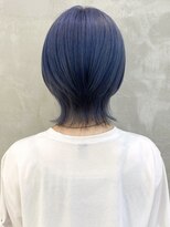 ダブルトーキョー シブヤ(W-TOKYO SHIBUYA)&nbsp;【ショートウルフ】ブルーカラー ハイトーン ブリーチ