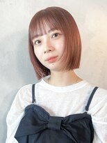 アルバム 渋谷パルコ(ALBUM) ボブミディアムショート前髪カットおくれ毛_F40089