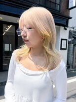 フラム 渋谷(flamme)&nbsp;◯ホワイトブロンド×ポイントカラー