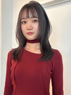 パーク 福岡天神西通り店(parc) シルバーグレージュ　姫カット　くびれヘア　透明感カラー　艶髪