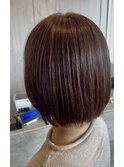 艶ストレートボブ×透明感ブラウン