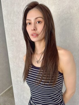 ビームズ トータルビューティー 西中島店(Bee ms Total Beauty) サラツヤロングベージュカラーブリーチしない透明感カラー