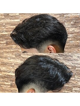 アールドボーテ 理容室(R de Beaute) 銀座 七三分け 毛流れパーマ