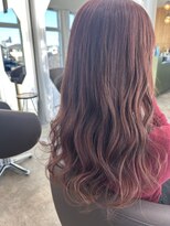 デジー(desir)&nbsp;ロングウェーブ×ピンクブラウン