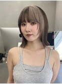 ブラウンセクションカラー