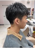 【刈り上げショート】シャドウパーマ ビジネスマンヘア ◆