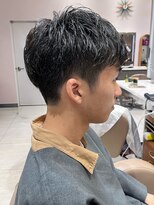 ピークアブー アヴェダ ギンザシックス(PEEK-A-BOO AVEDA GINZASIX) 【刈り上げショート】シャドウパーマ ビジネスマンヘア ◆