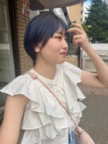 ワンエルディーケーヘアー(1LDK hair)&nbsp;ネイビーブルーショート