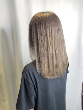 デイジー インデックスヘア 大島店(DAISY index hair) クールストレート×グレージュ