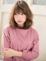クオーレ ヘア アンジュ 水戸店(CUORE HAIR ange)&nbsp;*ange水戸*…重軽ＭＩＸ＊くせ毛風無造作カール小顔セミディa