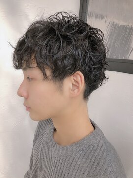 ニット 銀座(knit) メンズ×ナチュラルパーマ【knit 銀座 荒柄ノエル】