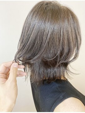 ジーナ 博多(Zina) 【Zina博多】髪質改善*マロンベージュ＊艶Aラインボブ