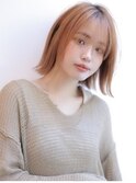 《Agu hair》長めバングでつくるタッセルボブ