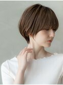 チェリーブラウン/似合わせカット/透明感カラー/小顔ショート/