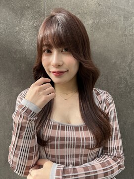 ロンド ストラーダ 心斎橋(Lond strada) 韓国前髪顔周りロング×デザインカラー[心斎橋/髪質改善]