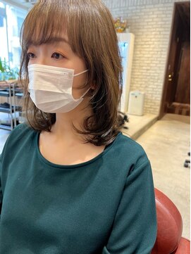 アデプト 金町店(adept) ミディアム顔周りハイレイヤー