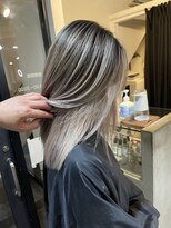 ラフ(LAFF) #バレイヤージュ#グレージュカラー#ボブウルフ#ココアベージュ