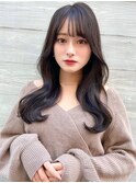 韓国風前髪×シルキーベージュ【髪質改善/新宿/デザインカラー】