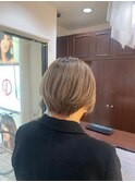 明るめショートボブ