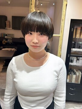 アンユヘアー 与野駅前店(unu.hair) 似合わせカット/マッシュショート/アッシュブルー