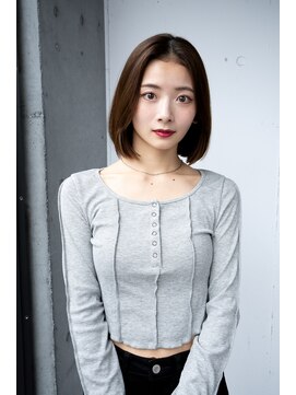 レノラ 本町(LENORA) 20代30代大人かわいいナチュラル暗髪エアーストレートヘア