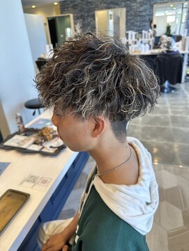 ラグ バイ シゲルカットクラブ 神田久志本店(lag) 波巻きMIX × ハイライト